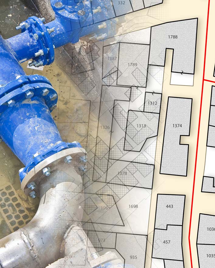 Cartographie de réseau enterré.