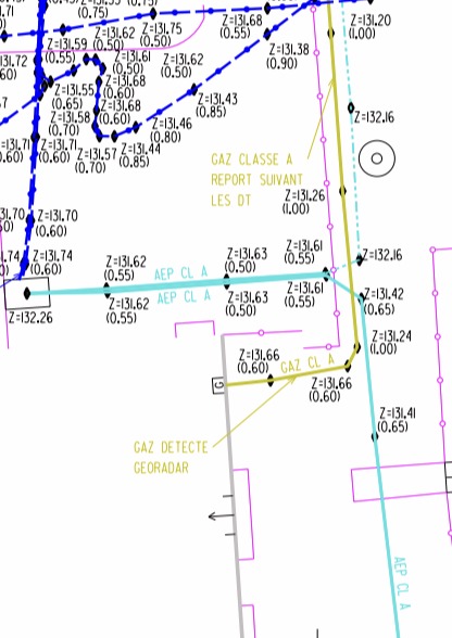 Plan de récolement assainissement.