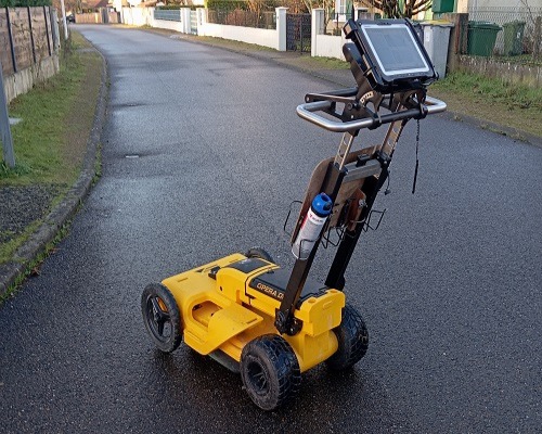 Plan de récolement classe A : géoradar pour le géoréférencement.