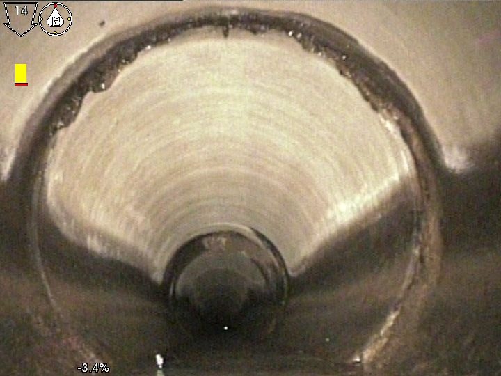 Passage caméra Pyrénées-Atlantiques : intérieur d'une canalisation.
